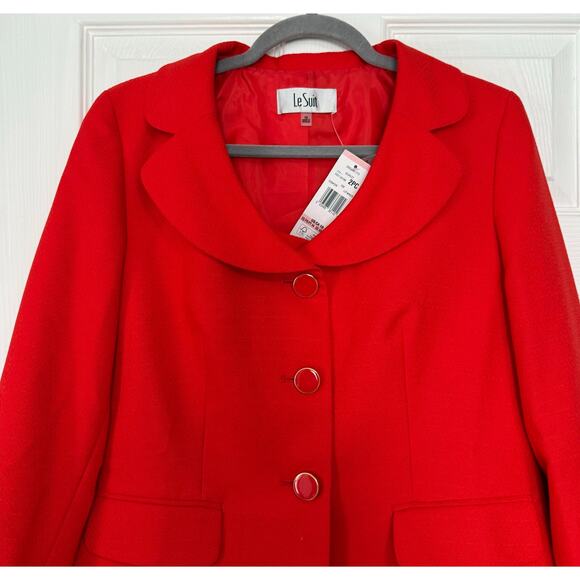 Le Suit New With Tag Scarlet Women's 2 Pcs. Skirt Suit Set Size 10 - Picture 2 of 16